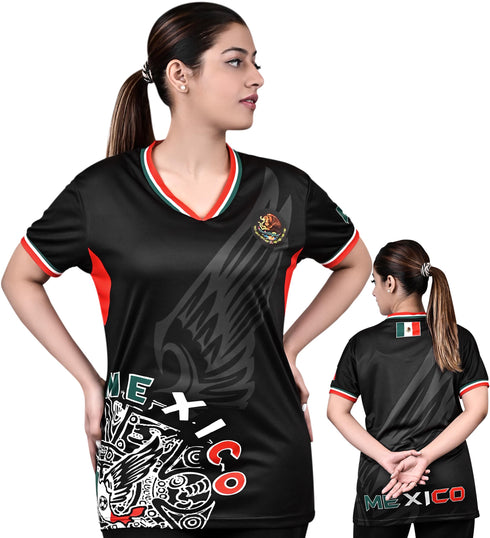 Fury Men's & Women's Mexico Soccer Jersey with Ribbed Collar Latina Jersey mexican jersey camisa de