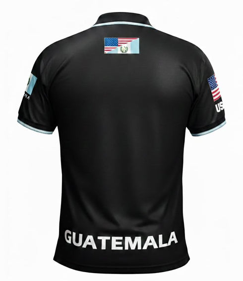 Fox & Fury Guatemala & USA Split Polo Collar Soccer Jersey – Unisex