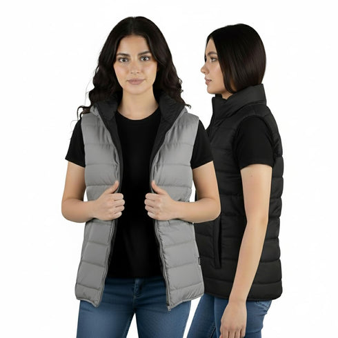 Fox & Fury Unisex Reversible Puffer Vest – Men & Women