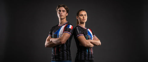Fox & Fury France & USA Ripped Dual Heritage Soccer Jersey – Unisex