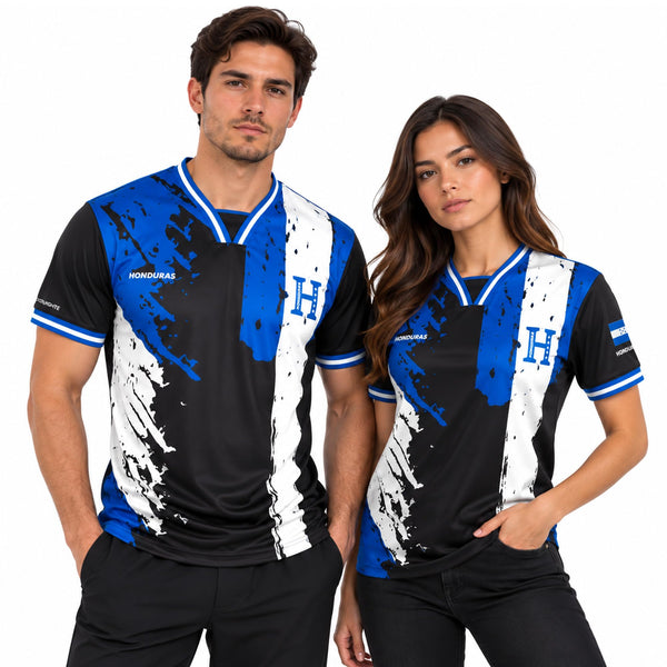 Fox & Fury Honduras World Heritage National Flag Soccer Jersey – Unisex