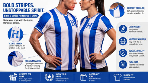 Fox & Fury Classic Honduras Soccer Jersey – Unisex