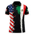Fox & Fury Mexico & USA Split Polo Collar Soccer Jersey – Unisex