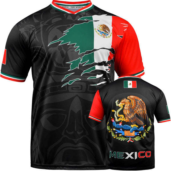 Men's & Women's Fury Mexico Soccer Jersey with Ribbed Collar Latina Jersey mexican jersey camisa de