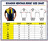 Fox & Fury Ecuador World Heritage National Flag Soccer Jersey – Unisex