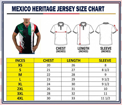 Fox & Fury Mexico World Heritage National Flag Soccer Jersey – Unisex