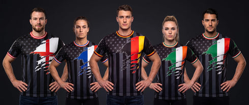 Fox & Fury Italy & USA Ripped Dual Heritage Soccer Jersey – Unisex
