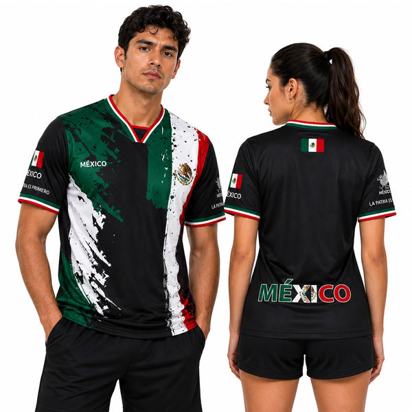 Fox & Fury Mexico World Heritage National Flag Soccer Jersey – Unisex