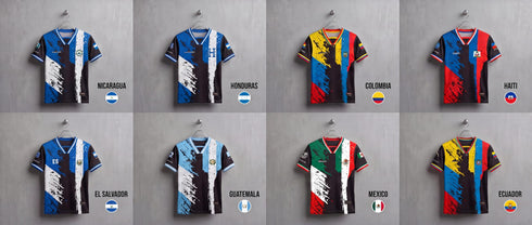 Fox & Fury Nicaragua Kids Soccer Jersey Set – Shirt & Shorts