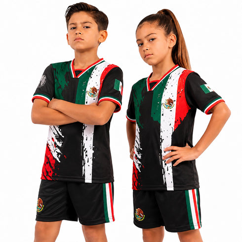 Fox & Fury Mexico Kids Soccer Jersey Set – Shirt & Shorts