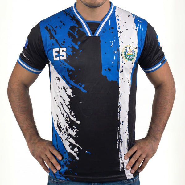 Fox & Fury El Salvador World Heritage National Flag Soccer Jersey – Unisex