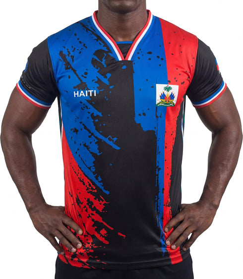 Fox & Fury Haiti World Heritage National Flag Soccer Jersey – Unisex