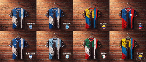 Fox & Fury Colombia Kids Soccer Jersey Set – Shirt & Shorts