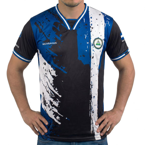 Fox & Fury Nicaragua World Heritage National Flag Soccer Jersey – Unisex