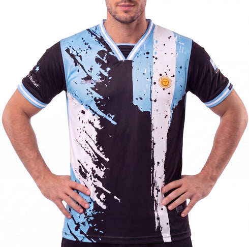 Fox & Fury Argentina World Heritage National Flag Soccer Jersey – Unisex