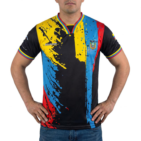 Fox & Fury Ecuador World Heritage National Flag Soccer Jersey – Unisex