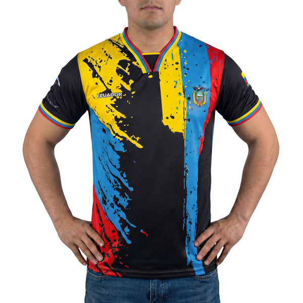 Fox & Fury Ecuador World Heritage National Flag Soccer Jersey – Unisex