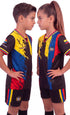 Fox & Fury Colombia Kids Soccer Jersey Set – Shirt & Shorts