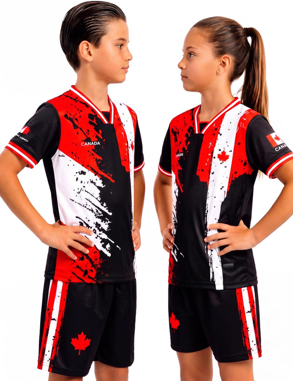 Fox & Fury Canada Kids Soccer Jersey Set – Shirt & Shorts