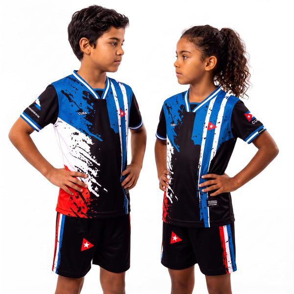 Fox & Fury Cuba Kids Soccer Jersey Set – Shirt & Shorts