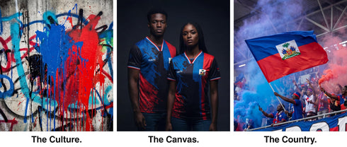 Fox & Fury Haiti World Heritage National Flag Soccer Jersey – Unisex