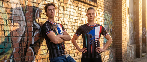 Fox & Fury France & USA Ripped Dual Heritage Soccer Jersey – Unisex