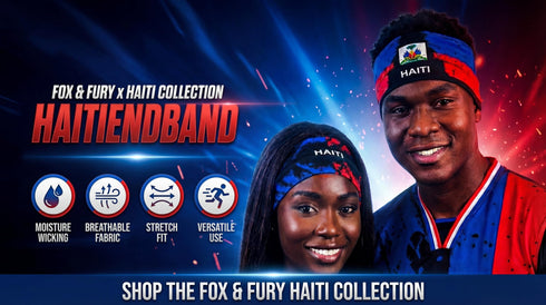 Fox & Fury Haiti Reversible 2-in-1 Flag Headband