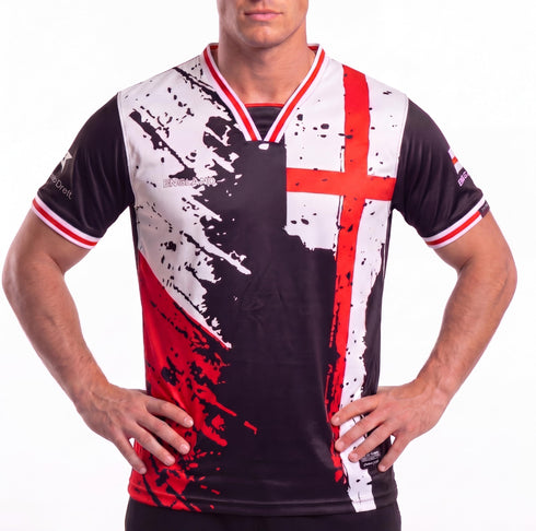 Fox & Fury England World Heritage National Flag Soccer Jersey – Unisex