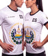 Fox & Fury El Salvador Heritage Soccer Jersey – White – Unisex
