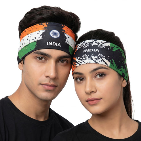 Fox & Fury India Reversible 2-in-1 Flag Headband