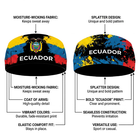 Fox & Fury Ecuador Reversible 2-in-1 Flag Headband