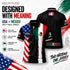 Fox & Fury Mexico & USA Split Polo Collar Soccer Jersey – Unisex
