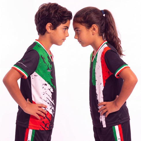 Fox & Fury Italy Kids Soccer Jersey Set – Shirt & Shorts