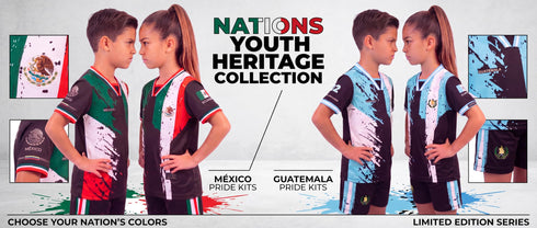 Fox & Fury Guatemala Kids Soccer Jersey Set – Shirt & Shorts