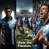 Fox & Fury Guatemala & USA Split Polo Collar Soccer Jersey – Unisex