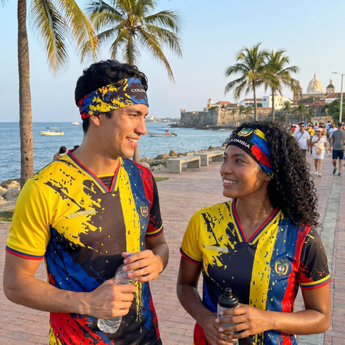 Fox & Fury Colombia Reversible 2-in-1 Flag Headband