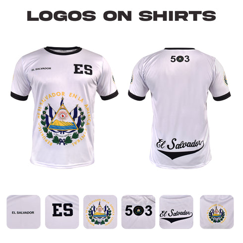 Fury El Salvador White Soccer Jersey - Unisex
