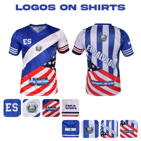 Fury El Salvador & USA Mix Soccer Jersey - Unisex