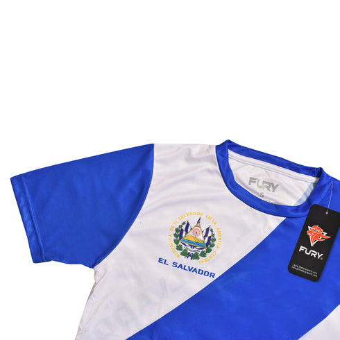 Fury El Salvador Blue & White Soccer Jersey - Unisex