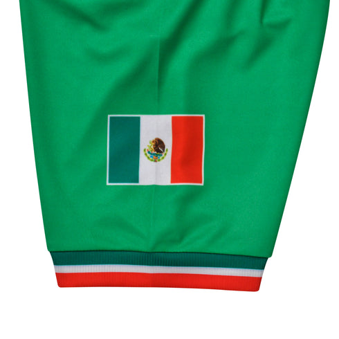Fury Mexico Soccer Jersey V Neck Ripped Flag Design - Unisex