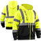 Fury's Full-Zip High Visibility Reflective Safety Hoodie Jacket - Representing Men and Women of Mexico, Honduras, El Salvador, and Guatemala in Style Menswear Coats Outdoor Day Fashion Long Sleeve