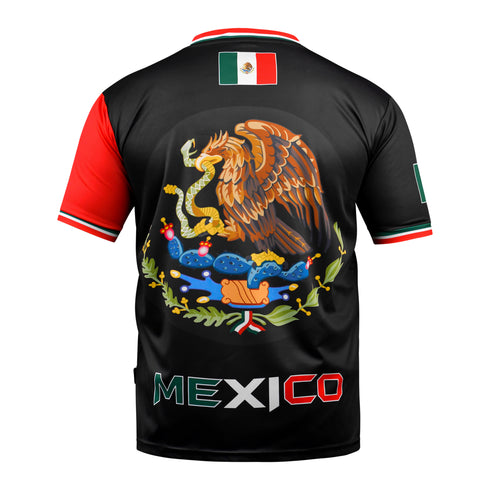 Fury Mexico Soccer Jersey – V-Neck Ripped Flag Design - Unisex