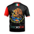 Fury Mexico Soccer Jersey – V-Neck Ripped Flag Design - Unisex