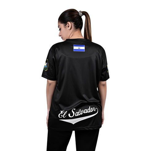 Fury New White and Black El Salvador Women Soccer Jersey - Women