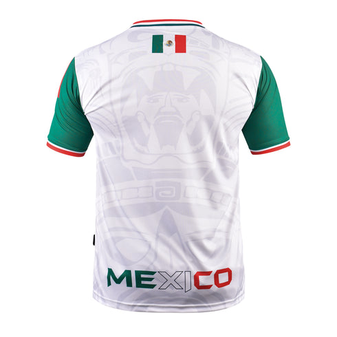 Fury Mexico Soccer Jersey – V-Neck Ripped Flag Design - Unisex