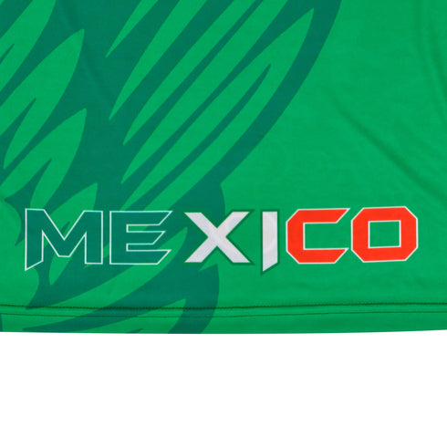 Fury Mexico Soccer Jersey V Neck Ripped Flag Design - Unisex