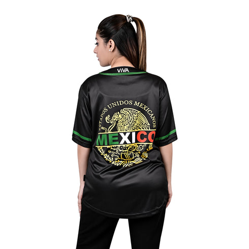 Fury Mexico Short sleeves with Mexican flag Baseball Jersey - Womens