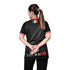Fury Mexico Soccer Jersey -v- Neck Ripped Flag Design Black White and Green - Women