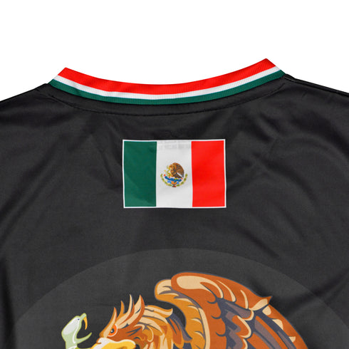 Fury Mexico Soccer Jersey – V-Neck Ripped Flag Design - Unisex