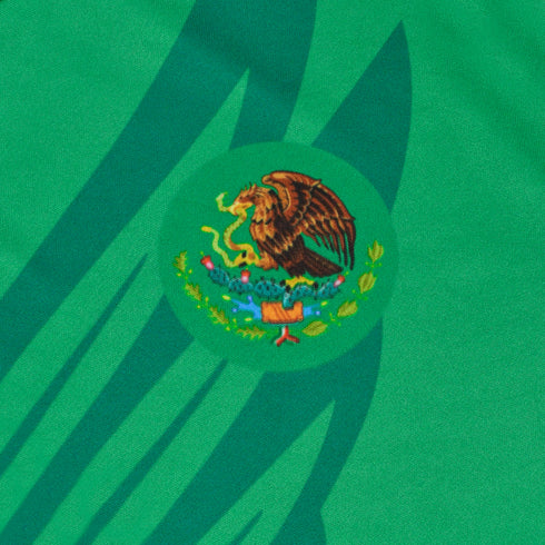 Fury Mexico Soccer Jersey V Neck Ripped Flag Design - Unisex